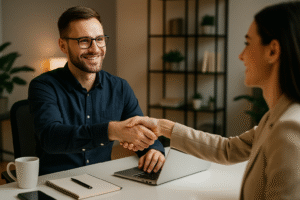 Digital partnership and collaboration concept